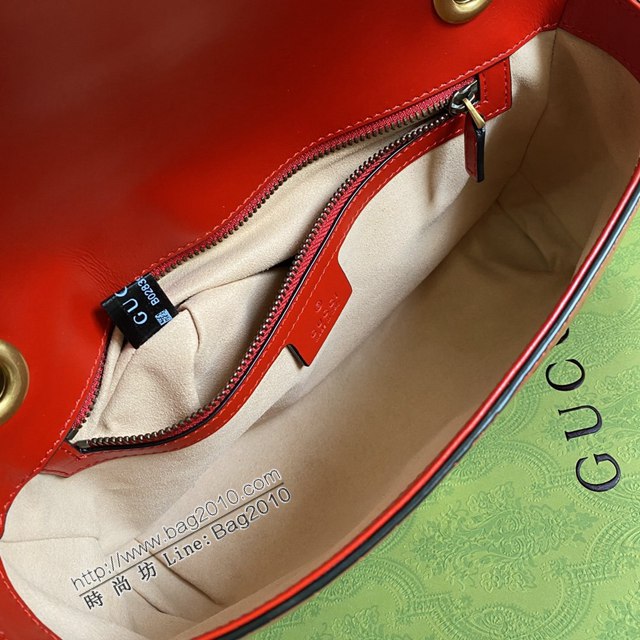 Gucci新款全皮女包 古馳Marmont系列小號鏈條肩背包 Gucci經典款斜挎女包 443497  ydg3206
